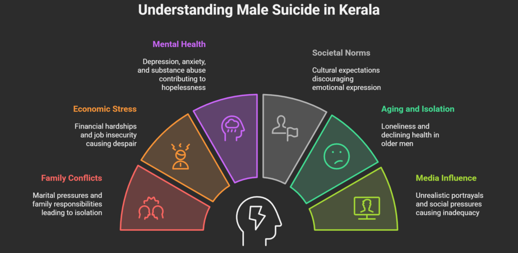 Male suicides in Kerala